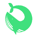 A round
            wale logo in green color that represents the family coat of arms of
            Jan Philip Wahle and his descendants.